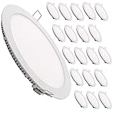panel led 18w slim redondo empotrable luz fria foco spot 1800 lúmenes reales. ISO 9001