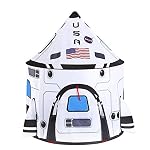 JOYIN-Rocket-Ship-Play-Tent-Pop-up-Play-Tent-Kids-Indoor-Outdoor-Spaceship-Playhouse-Tent-Set