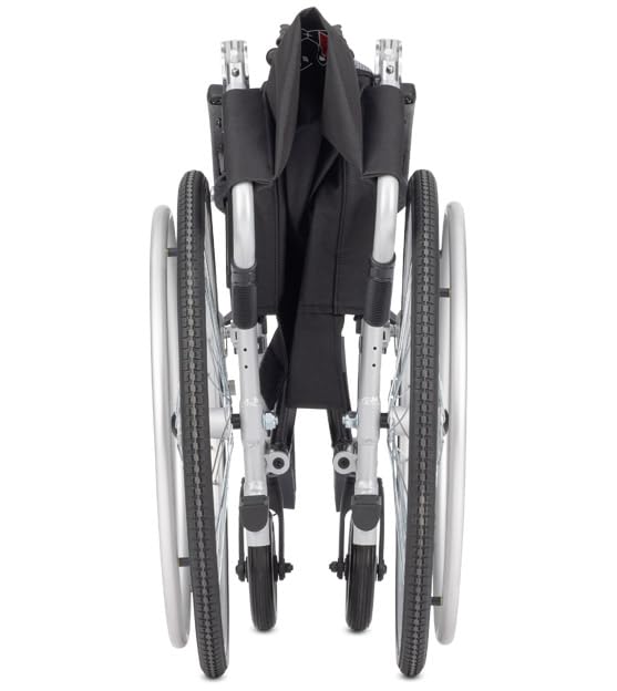 Bischoff & Bischoff Transportrollstuhl Vida mit 22" Greifreifen, faltbar, die perfekte Wahl für Reisen und Mobilität unterwegs, nur 11 kg