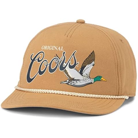 AMERICAN NEEDLE Coors Beer Canvas Cappy Adjustable Snapback Baseball Trucker Hat (23005A-COORS-WHEA) Cover