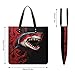 LDGSUPH Red-black Shark Tote Bag PU Leather Hobo Bags Large Grocery Bags Lightweight Fashion Handbag Large Shoulder Bag