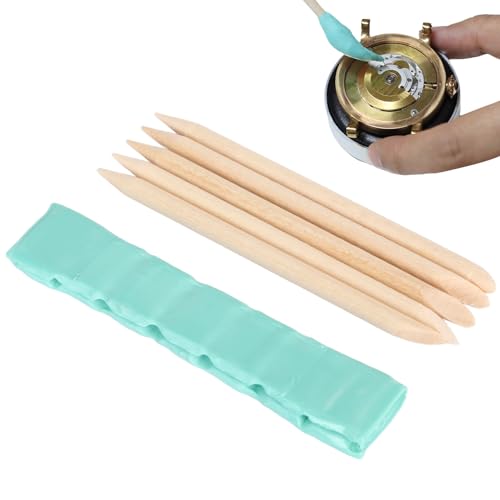 Barre D'argile De Nettoyage De Montre, Mastic Adhésif De Mouvement, Kit D'outils D'élimination de la Poussière Et de la Graisse du Cadran, Argile De Nettoyage du Verre