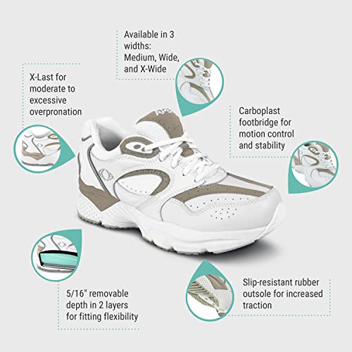 Apex Men's Walker, White, 6.5 #TOP5