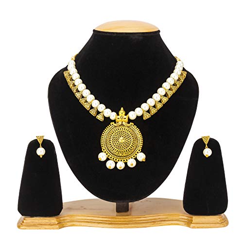 Chic Gold Necklace and Earrings Set