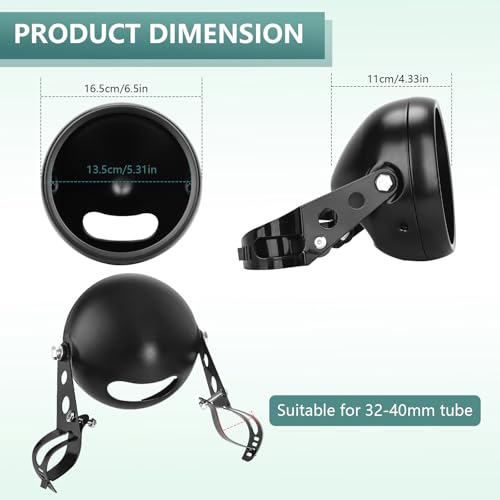 Soporte de faro de moto para sustituir la carcasa original en horquillas 3