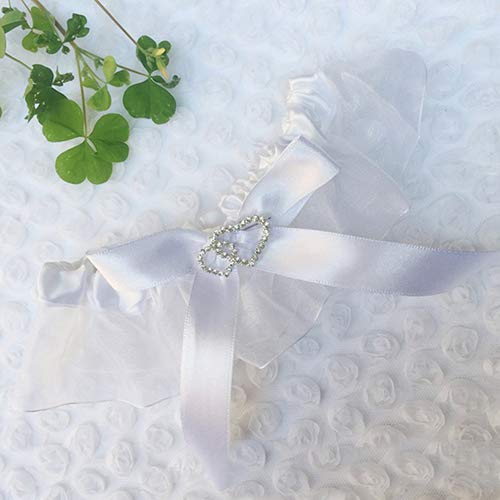 Jarretière Mode Femme, Jonc de Mariage à Double Cœur avec Strass, Bague de Cuisse pour Mariage, Fête Cover