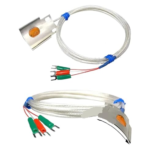 Sensor de temperatura Pt100 Clase A con cable de 4 metros para tuberías cilindricas 4
