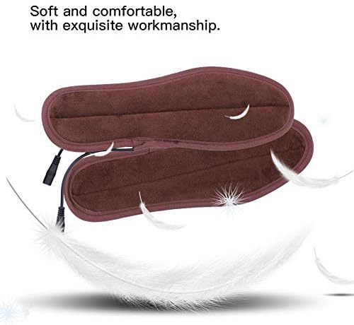 Rechargeable Heated Insoles,Electric Insoles,Heating Templates Electric USB Heated Warming Foot Warmer Feet Electric Heater Temperature Heater (37 38(24cm/9.4in))