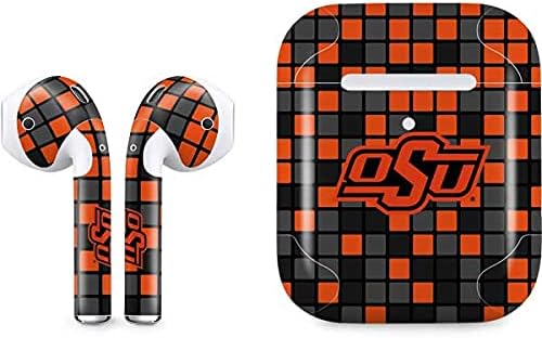 Skinit Decal Audio Skin Compatible with Apple AirPods 2 - Officially Licensed Oklahoma State University OSU Digi Design