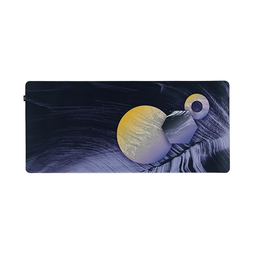 ONEofZERO Large Premium Desk Pad for Home, Office and Gaming, Anti-Slip Rubber Bottom Computer Desk Mat, Boundless and Sound Dampening, Gamma 35.4 (W) x 15.7 (L)