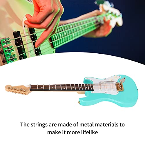 Sutinna Mini Guitar Replica, Guitar Musical Instrument Model Miniature Home Office Decoration Lifelike And Smooth Texture(18 Cm Dark Green Electric Guitar) #TOP2