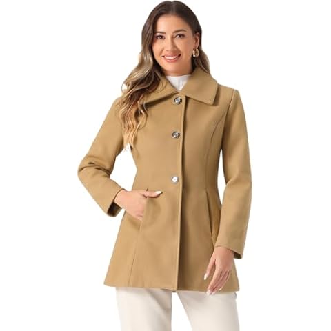 Manteau d'hiver Allegra K Kaki Cover
