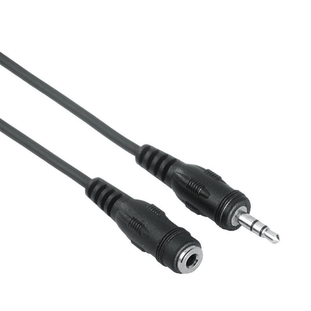 Hama 3.5 mm Jack Extension Cable, plug socket, stereo, 2.5 m Electronics