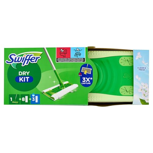 Swiffer Sweeper basisset met 1 mop, 8 droge doeken en 3 vochtige bodemdoeken