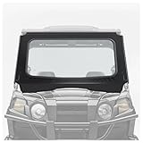 HECASA Front Full Vented Windshield Compatible with 2015-2024 Honda Pioneer 500 520 Clear Glass Windscreen w/ Steel Frame UTV
