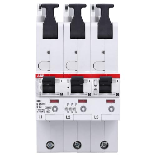 Corta circuitos ABB S751/3-E63 con alta capacidad de corte 25kA 3