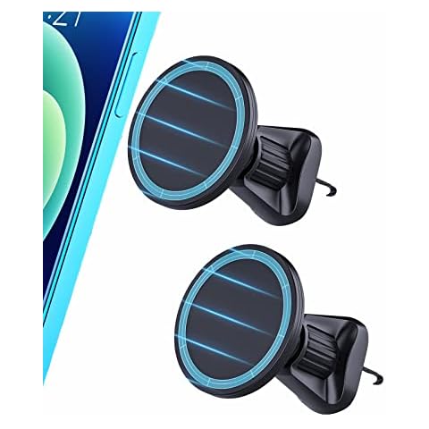 ZANEDY Magnetic Phone Holder for Magsafe Car Mount Compatible with MagSafe Cases and iPhone 14, 14 Pro Max, 14 Pro, 14 Plus, iPhone 13...(2 Pack) Cover