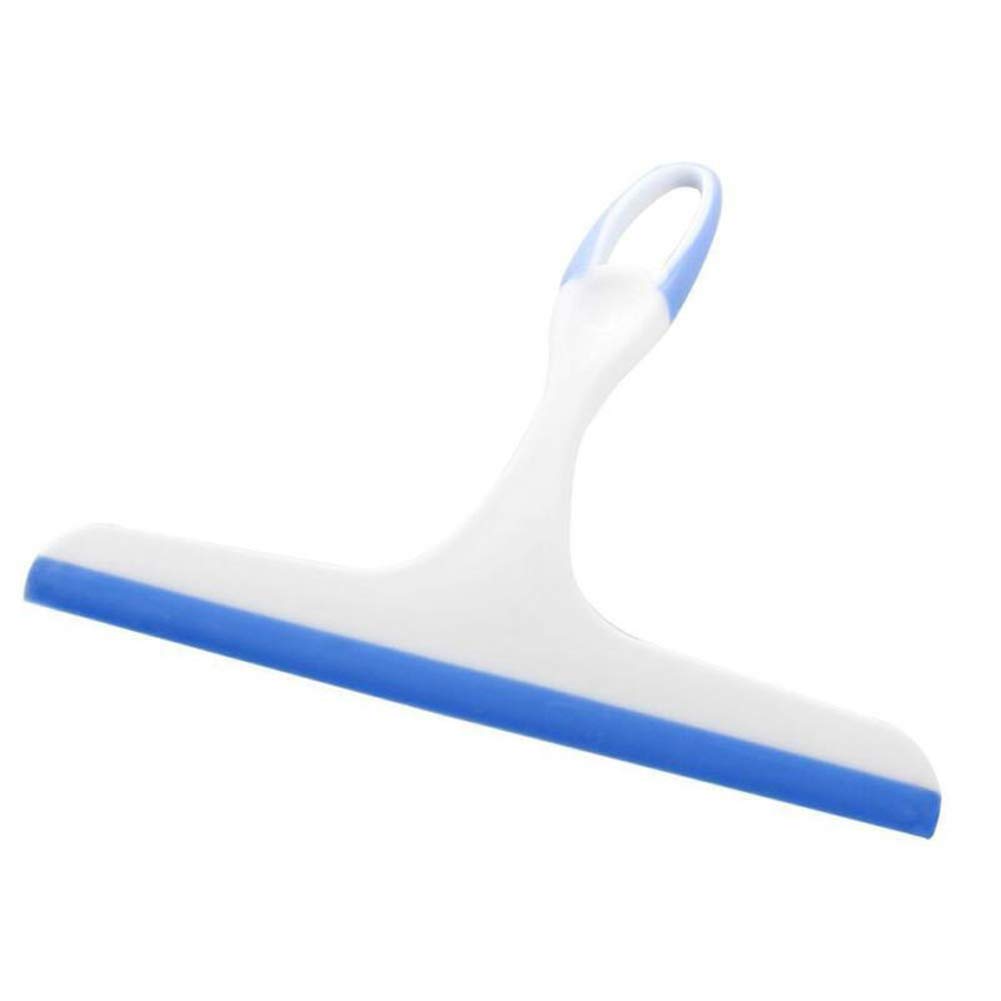 FOReverweihuajz Glass Window Wiper Tiles Cleaner Squeegee Shower Bathroom Mirror Cleaning Brush Car Windscreen Cleaning Tool Blue