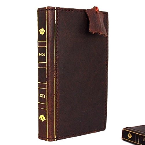 Genuine Vintage Leather Case For Iphone 6 6S 4.7 Inch Book Wallet Handmade Bible Cover S Luxury Cards Slots Brown Slim Daviscase #TOP5