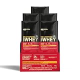 Optimum Nutrition (ON) Gold Standard 100% Whey Protein - 5 X 31 g (Alphonso Mango) Single Serve Sachets, for Muscle Support & Recovery, Vegetarian - Primary Source Whey Isolate 155g