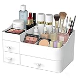 Makeup Organizer Tween Girls Gifts,Large Capacity Bathroom Organizer and Storage with Drawers Trendy Stuff ,Vanity,Bathroom Countertop,Bedroom Storage for Skincare,Cosmetics,Perfume,Brushes,Eyeshadow