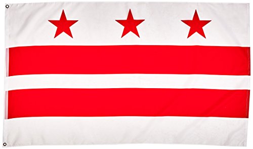 Online Stores Washington D.C. Superknit Polyester Flag, 3 by 5-Feet
