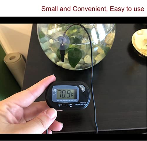 Digital Aquarium Thermometer - LCD Display Fish Tank Thermometer, Water Terrarium Temperature Thermometer with Suction… - Image 6