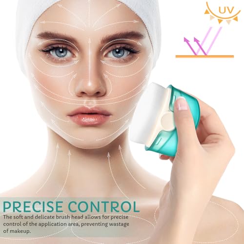 Cabilock Foundation Brush for Liquid Makeup with Cover Travel Makeup Brush Sunscreen Applicator for Face Powder and Sunblock Application