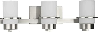 Progress Lighting Reiss - 3 Light Bath Vanity in Modern Style-7 Inches Tall and 5.75 Inches Wide-Brushed Nickel Finish