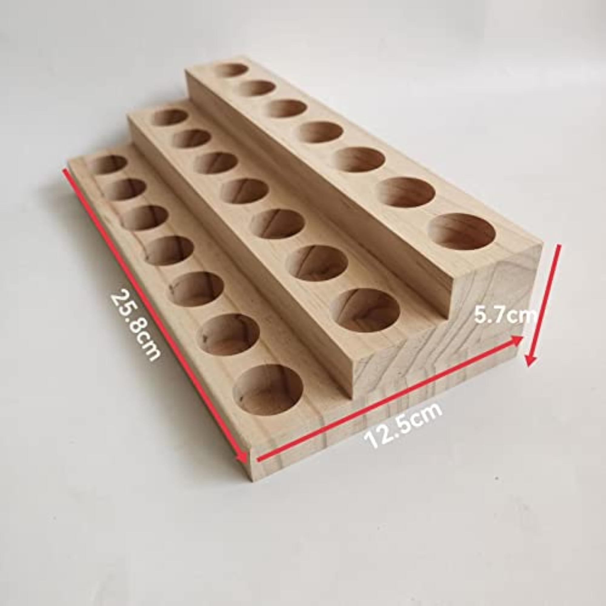 Wooden Essential Oil Storage Rack for 10ml Bottles