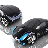 elec Space Wireless Mouse, 2.4GHz Car Wireless Mouse Cool 3D Sport Ergonomic Optical Cordless Mice with USB Receiver for PC Laptop Computer Women Small Hands (Black)
