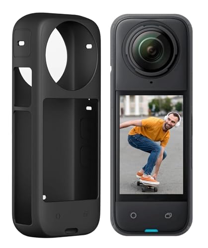 Image of M.G.R.J Silicone Protective Case Cover for Insta 360 X5 / X4 (Black)