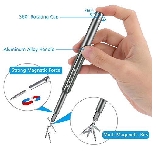 Mini Screwdriver Set,24 in 1 Precision Small Screwdriver Kit Magnetic Electronics Repair Tool with Aluminum Box for iPhone, iPad,Android, MacBook,PC,Laptop,Apple Watch,Switch, Xbox, PlayStation,Watch