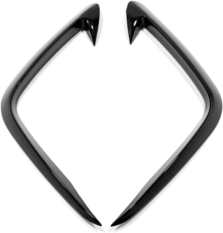 Car Accessories Fit for Hyundai Tucson 2025 2024 2023 2022 Fog Light Trim Cover Front Fog Light Eyebrow Spoiler (Glossy Black) 2PCS ABS