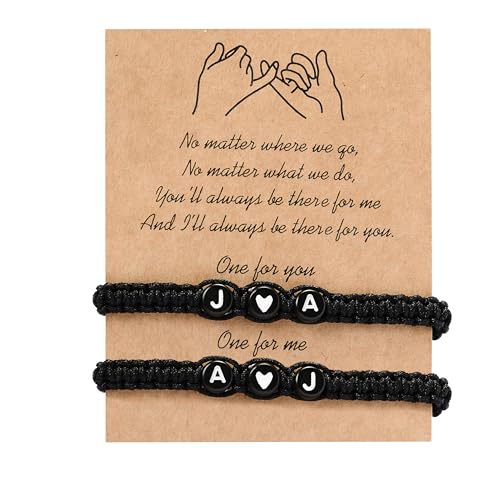 Cring Coco Custom Couple Set Bracelets, Initial Letter,...