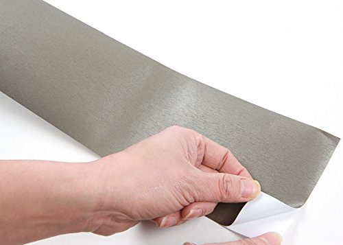 ROSEROSA Peel and Stick PVC Self-Adhesive Wallpaper Border Board Trim Moulding Sticker Hair Line (DM212B : 3.93 Inch X 16.40 Feet) - Thumbnail 2