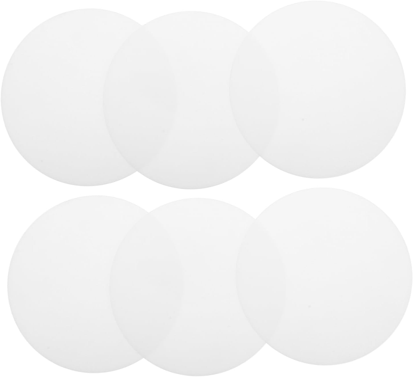 PRETYZOOM 6Pcs LED Ceiling Light Diffuser Shades Round Recessed Lighting Cover Downlight Diffusion Plates for Illumination and Easy Installation
