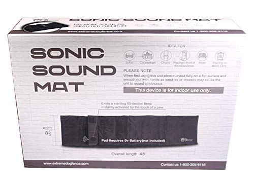 Extreme Consumer Products Sonic Sound Repellent Scram Mat for Dogs and Cats to Keep Pets Off Furniture and Counter Tops - 1 Pack