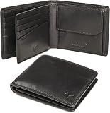 Lavalen Carteras para Hombre Piel – Hecha a Mano - Monedero Tarjetero Cuero - La Cartera Hombre Piel Genuina - Billeteras con RFID - Wallets for Men - Regalos Originales, Negro