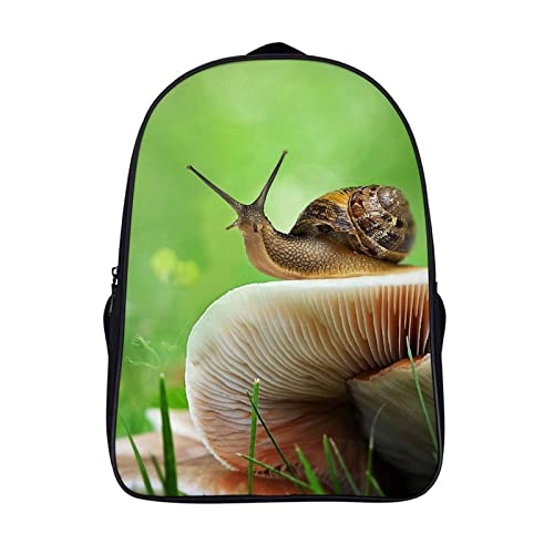 Sac à dos scolaire escargot 3D cartable garçon 40x28x16cm