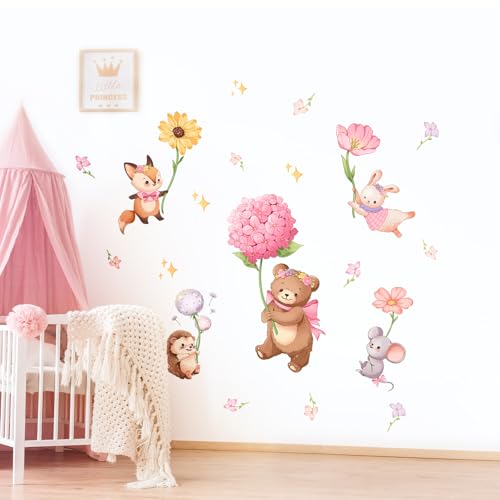 Vinilos Decorativos Infantiles Animales Rosa 2 Piezas miniatura 5