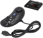 9 Pin Game Controller, 16 Bit Classic Appearance Ergonomic Gamepad with Turboboost Function, Lightweight Plug and Play Gamepad for Genesis