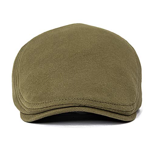 VOBOOM Men's Cotton Flat Ivy Gatsby Newsboy Driving Hat Cap (Green) - Thumbnail 3