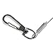 Inzopo 1.4M Retractable Steel Wire Coiled Lanyard Safety Rope with Swivel Snap Clip Fishing Rod Keeper Holder