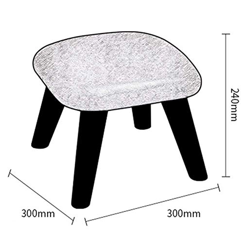 Reposapiés de madera maciza MU de 30x30x24 cm para sala de estar 4