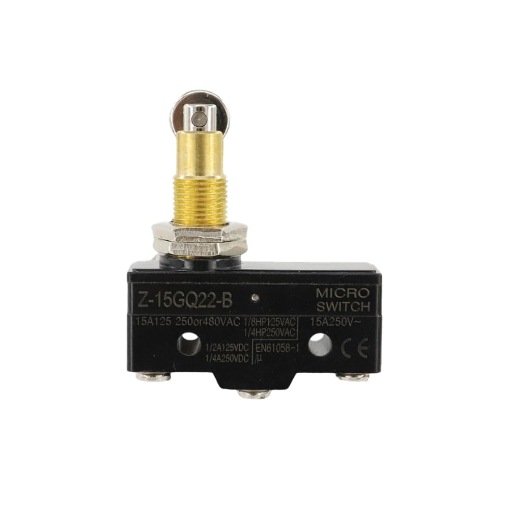 BE-TOOL 15A 250VAC NO+NC Hinge Roller Lever Micro Limit Switch Snap Action for Automation Control, Security, Computer Peripherals,Electrical