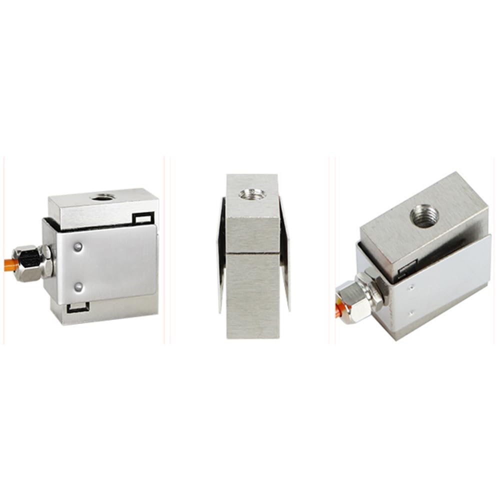 ATO Micro 5kg Tension and Compression Load Cell, S Type, Weighing Mini Load Cell Sensor, M6 Thread Miniature Compression Force Sensor with Good Stability and High Accuracy Used in Restricted Space