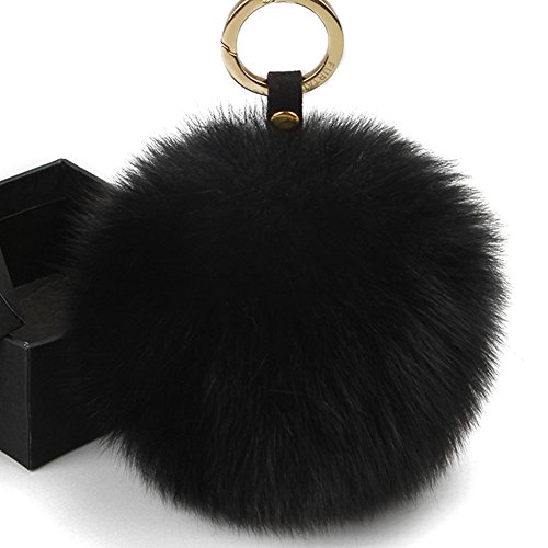 FURTALK Fur Pom Pom Keychain Bag Charm Fur Handbag Charms Original