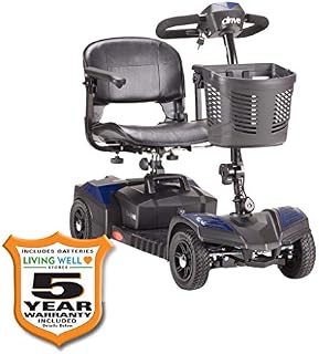 Drive Medical Spitfire Scout 4-EXT 4 Wheel Travel Power Scooter with Extended 15