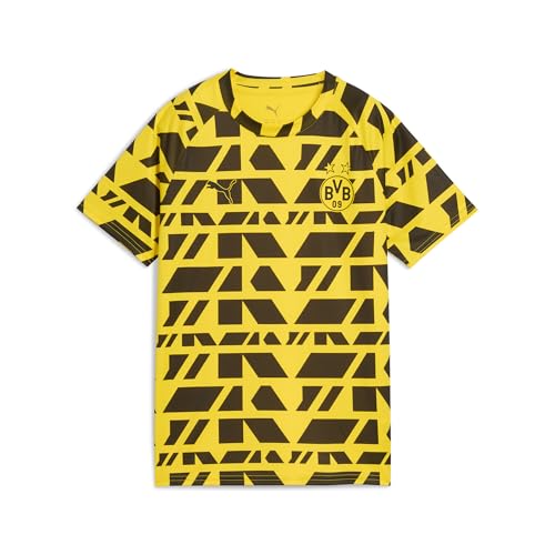 PUMA Maillot d’Avant-Match Borussia Dortmund Enfant et Adolescent 176, Faster Yellow Black